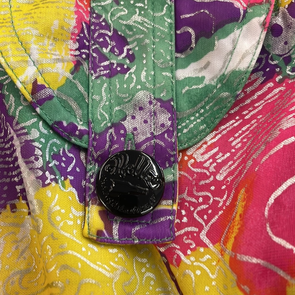 Wild Hellz Bellz Vtg 90’s Bomber Jacket Silky Floral small